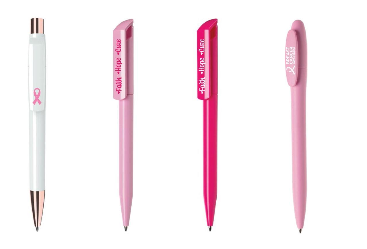 Maxema Pens with Breast Cancer Awareness Logo